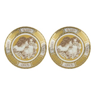 Vintage Limoges Porcelain Dishes, Italy, 1950, Set of 2 For Sale