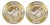 Vintage Limoges Porcelain Dishes, Italy, 1950, Set of 2 For Sale