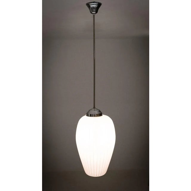 Mid-Century Modern Ceiling Lamp with Glass Shade from Philips, 1960s For Sale - Image 3 of 8