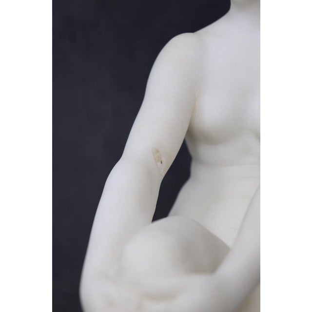Art Deco Sculpture in White Carrara Marble, 1920s For Sale - Image 16 of 18