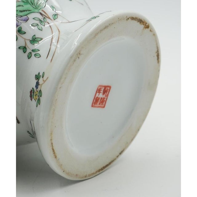 Chinese Qianlong Nian Zhi Porcelain Vase Table Lamps, 1960s, Set of 2 For Sale - Image 13 of 15