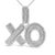 Embrace whispers of affection with this enchanting "XO" pendant necklace, where elegance and playfulness intertwine....