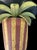 Vintage Palm Beach Regency Striped Painted Metal Palm Tree Wall Bracket / Shelf For Sale - Image 9 of 9