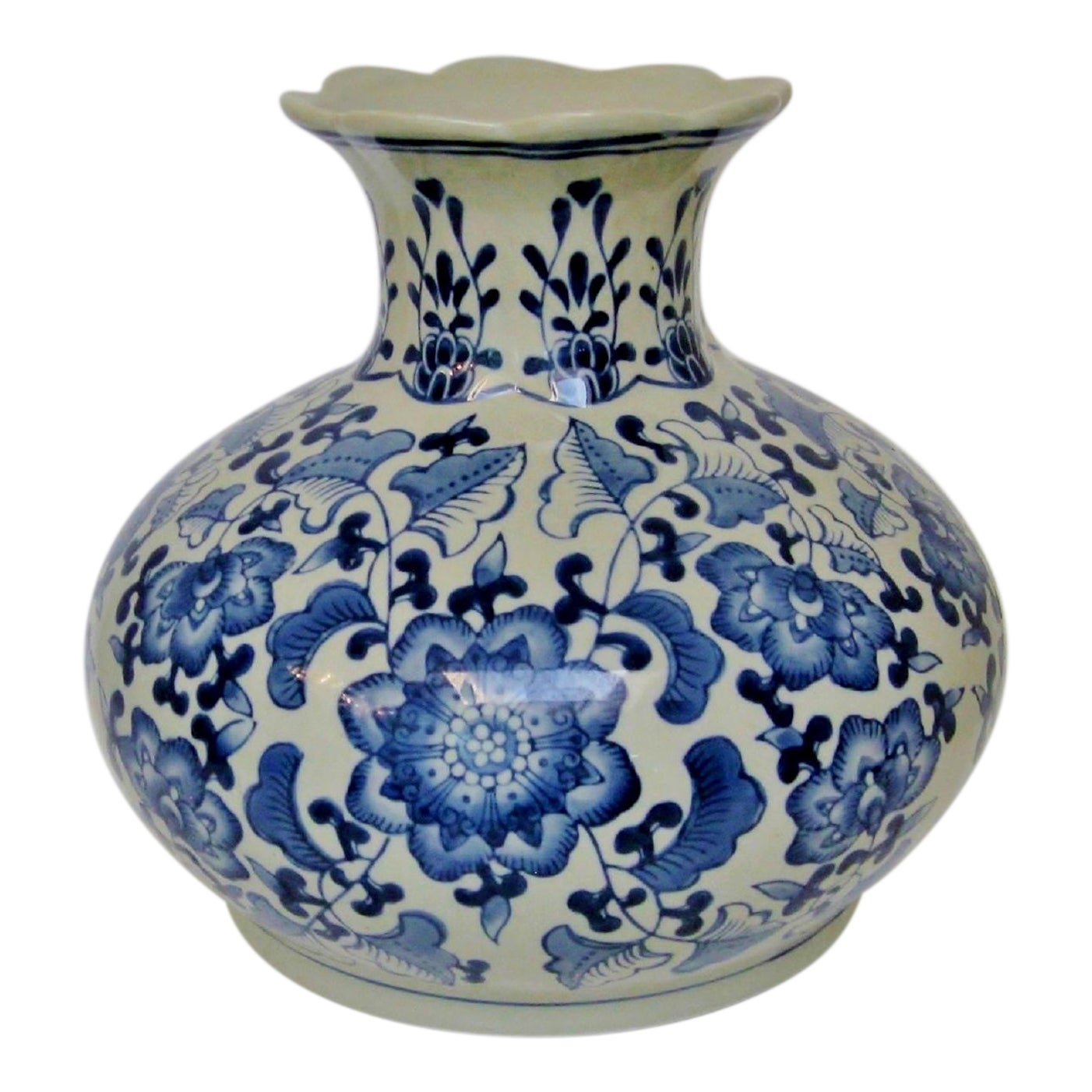 Lotus Blossom Ceramic Vase Chairish