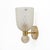 Metal Murano Pulegoso Glass and Brass Wall Sconces, Italy, 2000, Set of 2 For Sale - Image 7 of 9