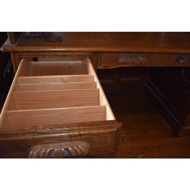 Traditional Oak Crest Manufacturing Rolltop Desk Chairish