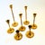 Mid-Century Modern Graduated Brass Candlestick Holders - Set of 7 For Sale - Image 3 of 12