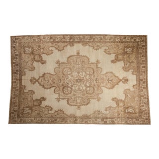 Vintage Distressed Kars Carpet - 5'11" x 9'2" For Sale