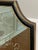 Black Queen Anne Style Mirror, Etched and Beveled in Ebonized Parcel Gilt Frame, 1940s For Sale - Image 8 of 12