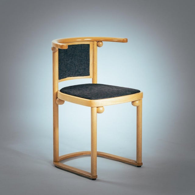 1980s Art Nouveau Fledermaus Chairs by Josef Hoffmann for Wittmann, 1980s, Set of 3 For Sale - Image 5 of 18