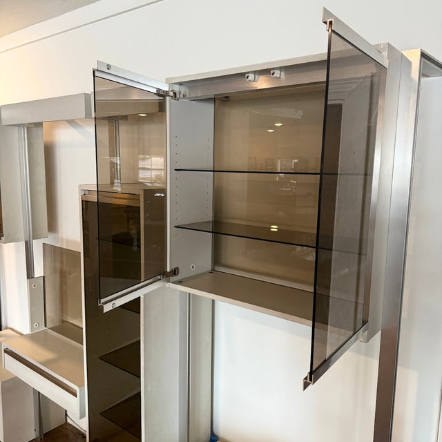 White 1970s French Modern Wall Unit by Ligne Roset For Sale - Image 8 of 10