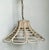 Vintage Bent Washed Rattan Chandelier For Sale - Image 10 of 12