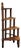 Mid-Century French Turned Wood Library Steps in the style of Charles Dudouyt, 1950s For Sale