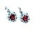 Metal Natural Tourmaline Ruby Diamond Dangle Earrings 14k WG 10.53 TCW Certified For Sale - Image 7 of 18