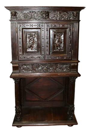 Small Antique Walnut Cabinet