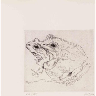 Sergio Barletta, Frogs, Etching, 1970s For Sale