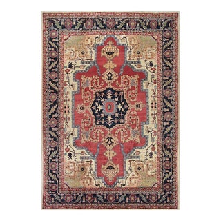 Old Persian Heriz Area Rug 9’10” X 14’4″ For Sale