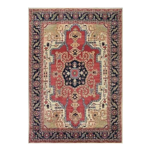 Old Persian Heriz Area Rug 9’10” X 14’4″