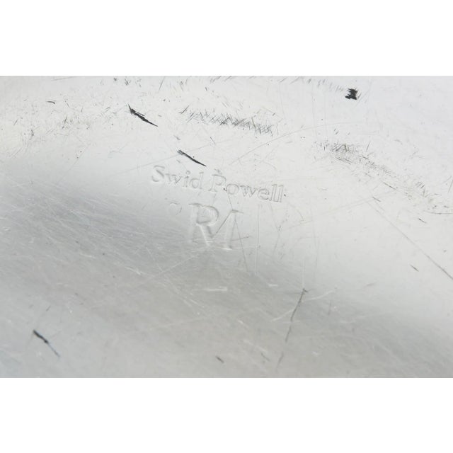 Vintage Richard Meier for Swid Powell Silver-Plate Skyscraper Large Bowl 90's Italian For Sale - Image 10 of 10