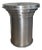 Rl 06 Round Side Table in Brushed Aluminum by Caspal For Sale