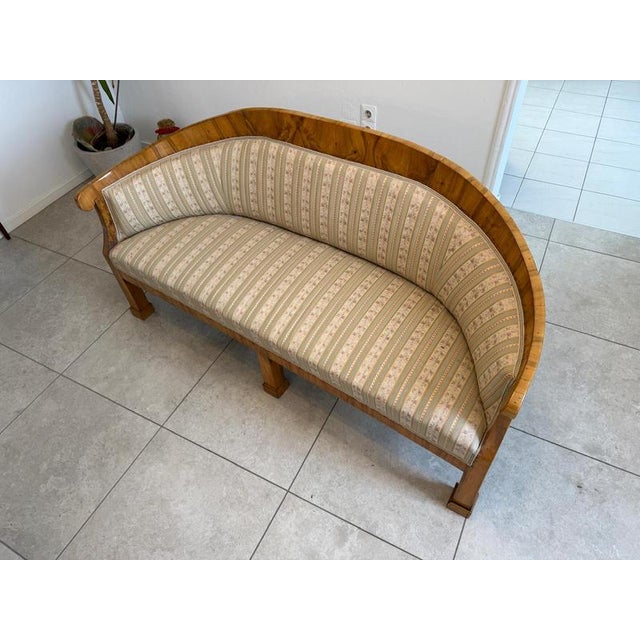 Biedermeier Sofa in Pine Veneer For Sale - Image 13 of 18