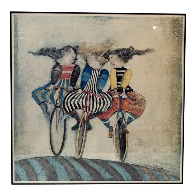 Graciela Rodo Boulanger "Holiday on Wheels" Print, Framed For Sale