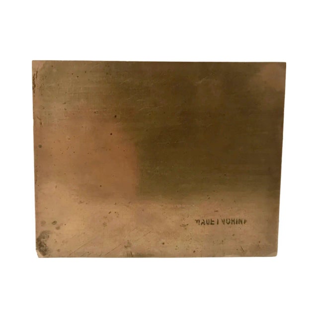 Vintage Chinese Brass and Enamel Floral Decorative Trinket Box For Sale In Washington DC - Image 6 of 12