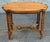 Traditional Mid 20th Century Brandt Regency Style Fruitwood Faux Bamboo Side Table For Sale - Image 3 of 9