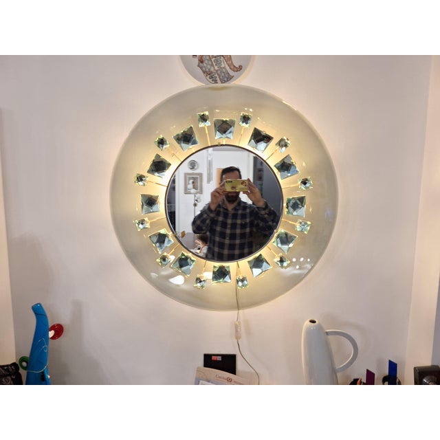 Model 2044 Backlit Mirror by Max Ingrand for Fontana Arte, 1950s For Sale - Image 11 of 14