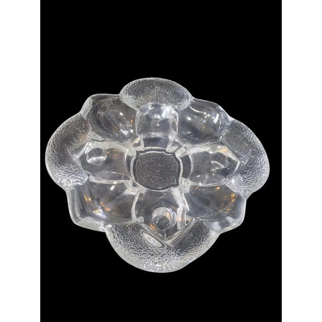 1970s Orrefors Sweden Orion Crystal Candelabra Designed by Lars Hellsten For Sale In Miami - Image 6 of 11