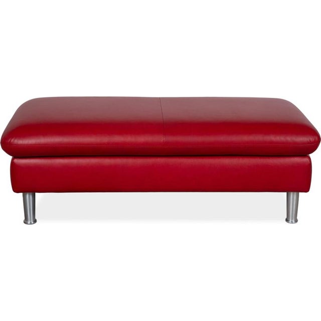 Loop Stool in Red Leather from Willi Schillig For Sale - Image 6 of 8
