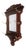 Late 19th Century Victorian Eastlake Aesthetic Movement Wall Mirror Hat Rack C. 1880's For Sale - Image 5 of 15