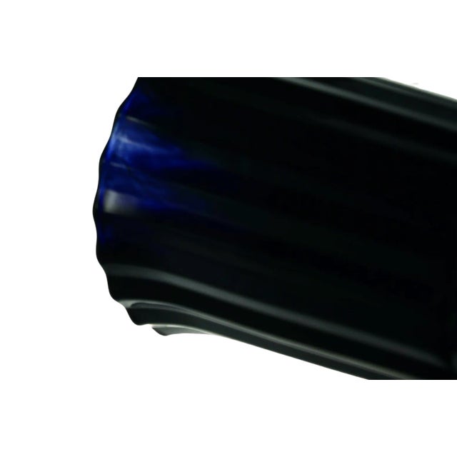 Black Amethyst Glass Vase For Sale - Image 4 of 4