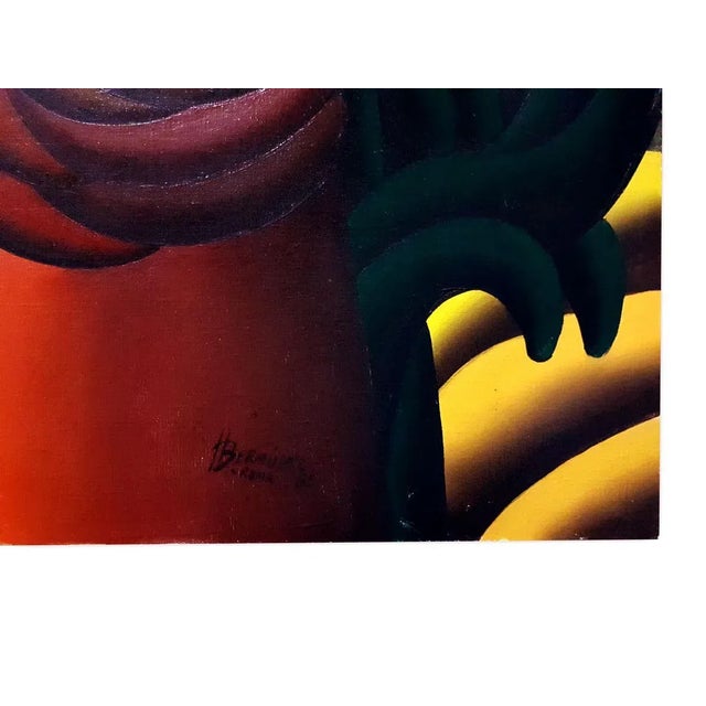 Precencia Magica de una Serpiente - Acrylic on Canvas by H. Bermudez - 1985 1985 For Sale - Image 4 of 6