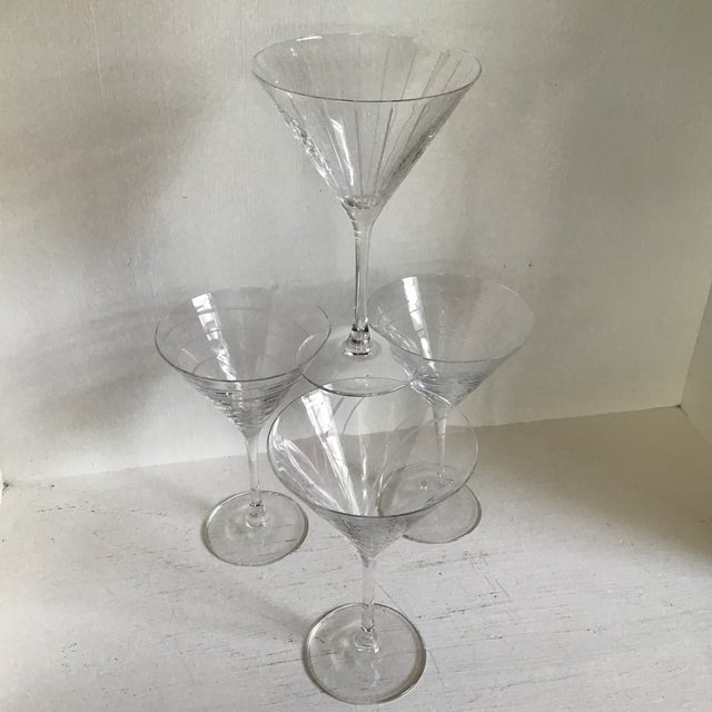 Assorted Pattern Vintage Etched Mikasa Martini GlassesSet of 4 Chairish