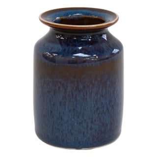 Blue Ceramic Vase by Carl-Harry Stålhane for Rörstrand, Sweden, 1960s For Sale
