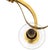 1940s French Art Deco Brass and Glass Two-Light Wall Sconces - a Pair For Sale - Image 4 of 7