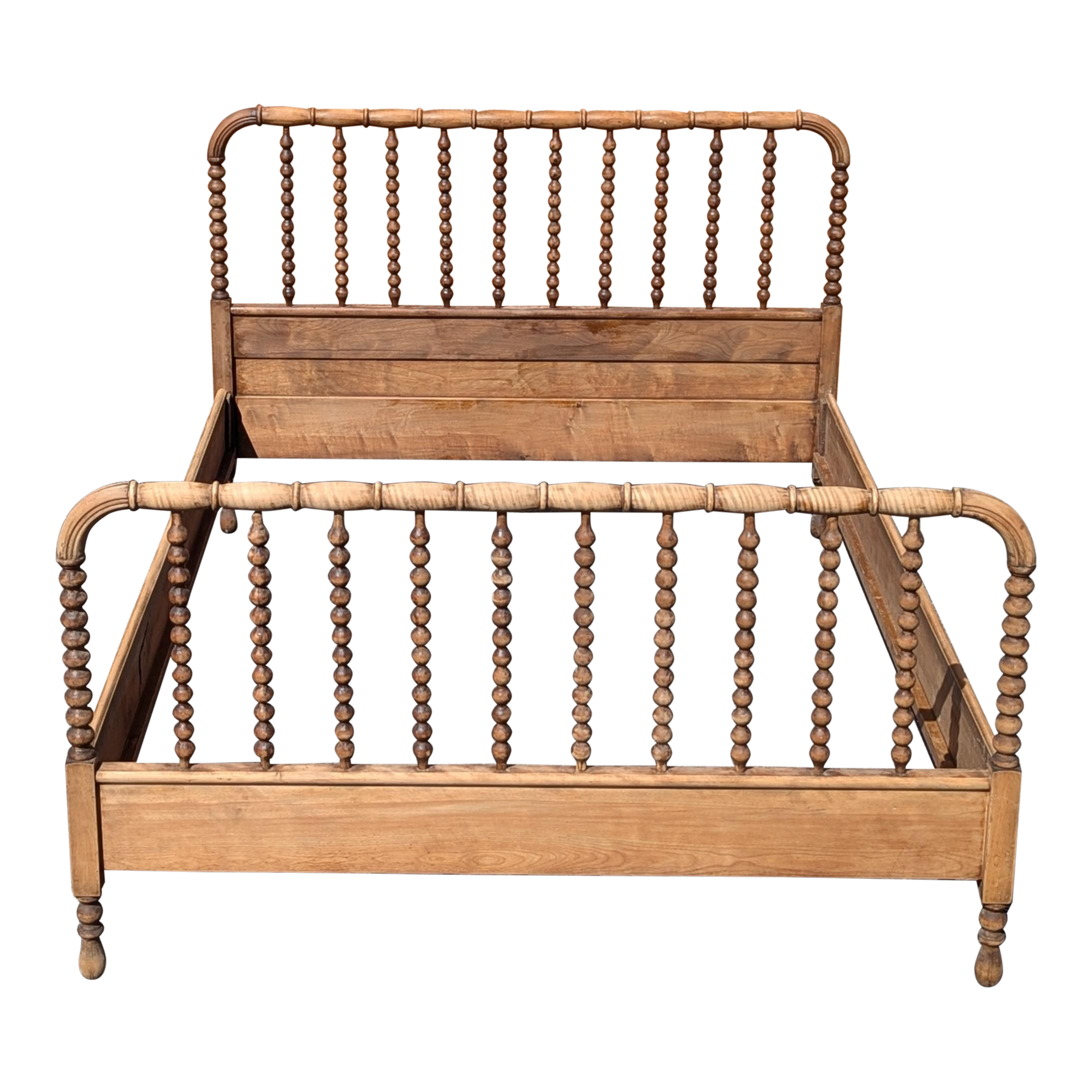 Antique Jenny Lind Spool Bed | Full Size Wooden Frame | Vintage