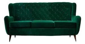 Mid-Century Velvet Sofa, 1950s
