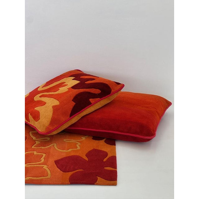 Rug and Cushion, 1970s, Set of 2 For Sale - Image 17 of 18