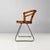 1970s Modern Italian Cockpit Chair in Vienna Straw Wood and Steel, 1970s For Sale - Image 5 of 18