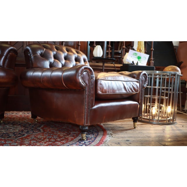 Bulgari Club Chairs in Leather from George Smith, 2010s, Set of 2 For Sale - Image 12 of 18