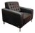 Design Ns Tufted Leather Lounge Chair For Sale