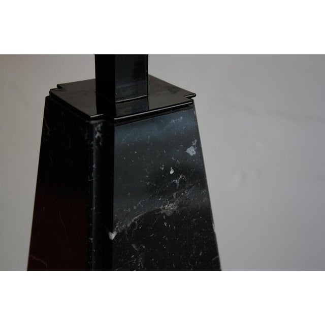 Abat Jour Table Lamp in Black Marble by Cini Boeri for Arteluce, 1970s For Sale - Image 12 of 18