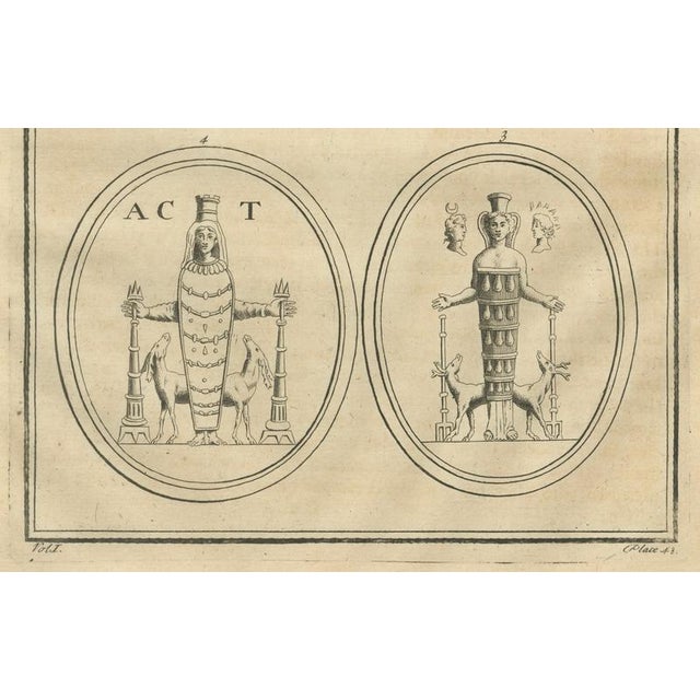 Paper Bernard de Montfaucon, Diana of Ephesus, 1721, Engraving on Paper For Sale - Image 7 of 9