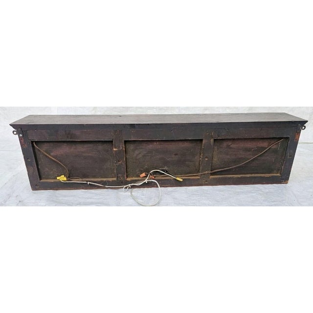 Vintage Arts & Crafts Mahogany Wall Cabinet With Leaded Glass Doors – Circa 1900s For Sale - Image 17 of 17