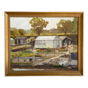 Gardens and Greenhouse Traditional Oil Painting