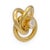 Tiffany & Co. three hoop pendant in 18K yellow gold, dating to the 2000s, set with a round brilliant diamond at the...