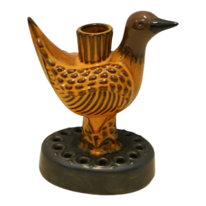 Mid-Century j.c. Seagraves Pottery Bird Flower Holder and Candlestick
