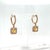 Roshe Jewels Sapphire Earrings With Natural Diamonds, 1.71 Carats 14k Rose Gold, A Pair For Sale - Image 4 of 11